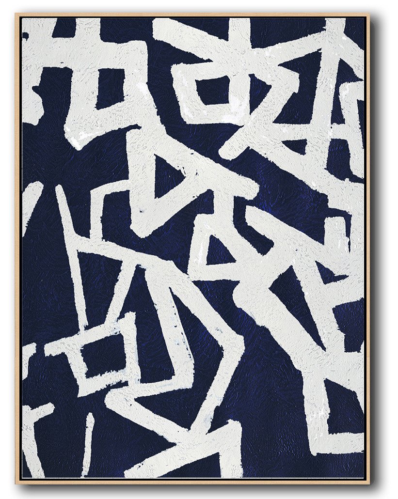 Navy Blue Minimal Art #NV111B - Click Image to Close